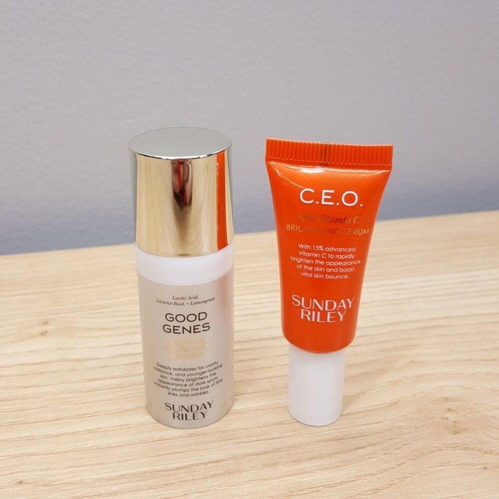 SUNDAY RILEY Good Genes Lactic Acid + CEO Vitamin C Brightening Serum Mini Size
